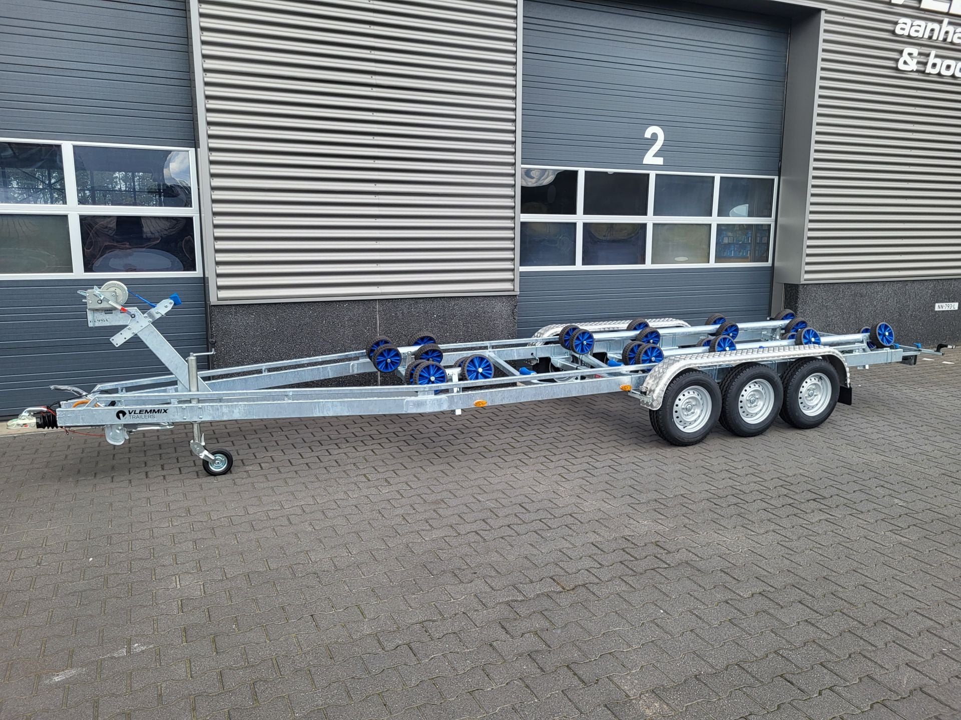 Remolque Náutico Multirodillo Flex-Roll 7,80 x 2,25 m - 2800 Kg - 3 ejes