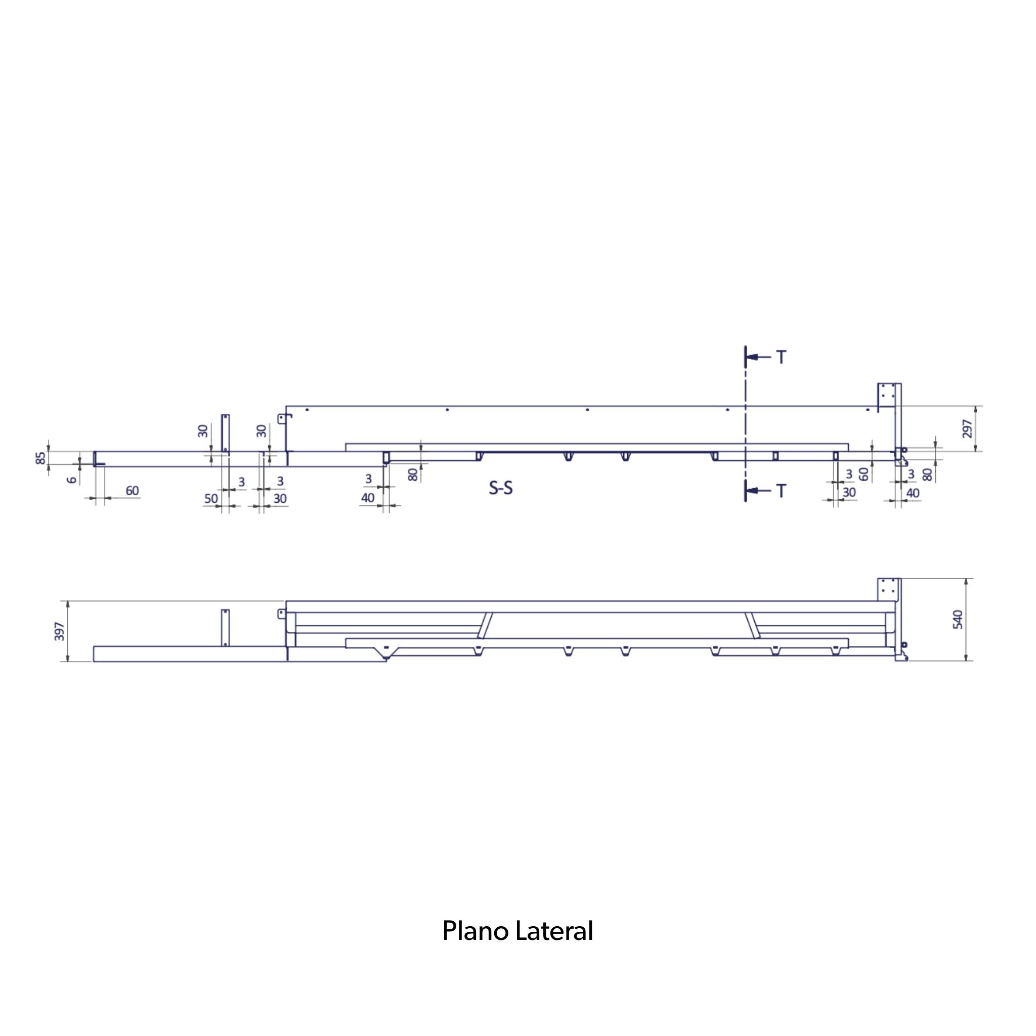 REMOLQUE DE CARGA J 4 m x 1,5 m - 1.940 Kg