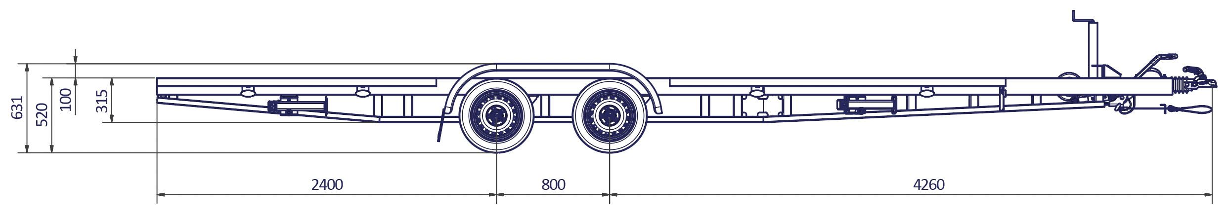 REMOLQUE TINY HOUSE CLÁSICO E 6 m x 2,44 m - 2.930 Kg