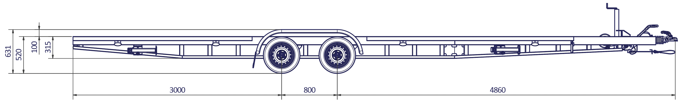 REMOLQUE TINY HOUSE CLÁSICO G 7,2 m x 2,44 m - 2.880 Kg
